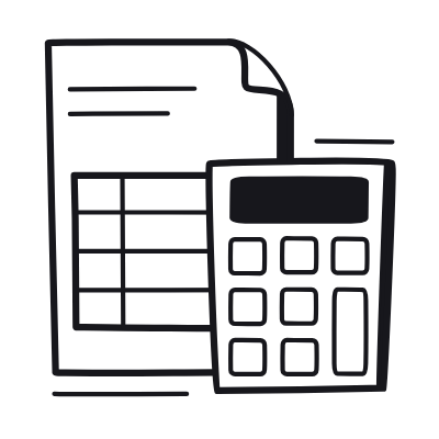 File Calculator, Animated Icon, Black