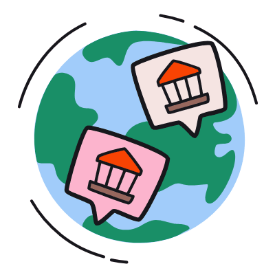 Globe Branch, Animated Icon, Color