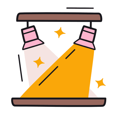 Stage Lights, Animated Icon, Color