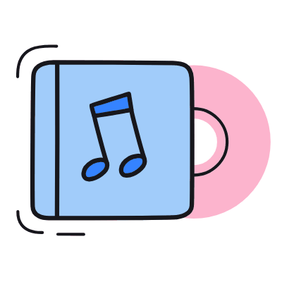 Music Album, Animated Icon, Color