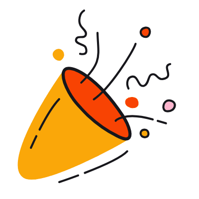 Confetti, Animated Icon, Color