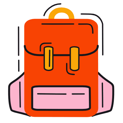 Bagpack, Animated Icon, Color