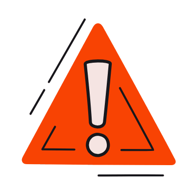 Warning Triangle, Animated Icon, Color