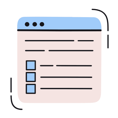 Browser Questionnaire, Animated Icon, Color