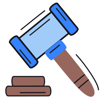 Gavel, Animated Icon, Color