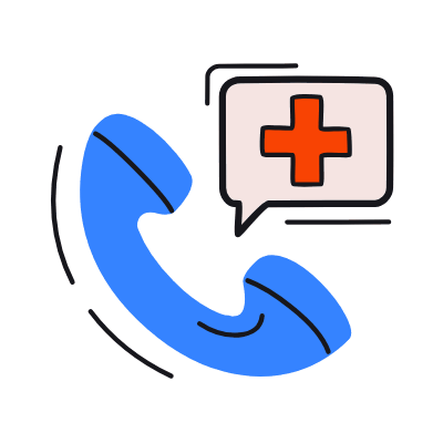 Phone Emergency, Animated Icon, Color
