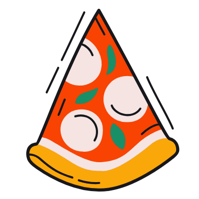 Pizza, Animated Icon, Color
