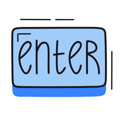 Enter Key, Animated Icon, Color