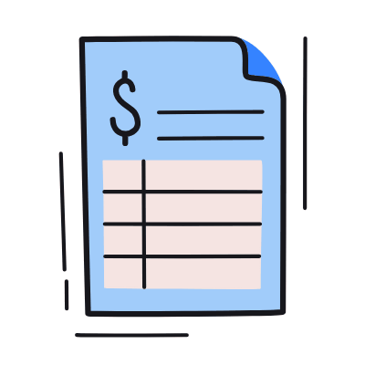 Invoice Dollar, Animated Icon, Color