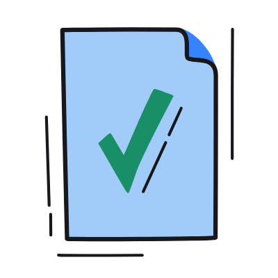 File Check, Animated Icon, Color
