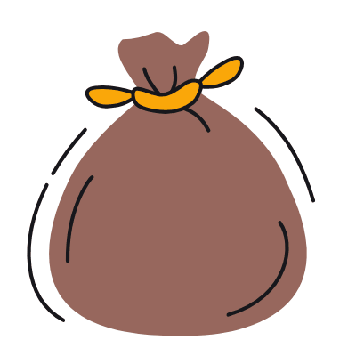 Money Bag, Animated Icon, Color