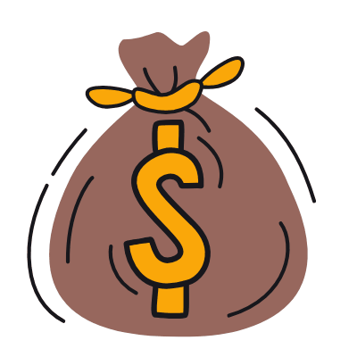 Dollar Bag, Animated Icon, Color