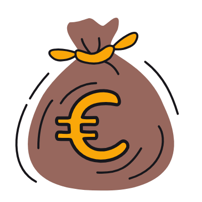 Euro Bag, Animated Icon, Color