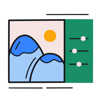 Photo Editor, Animated Icon, Color