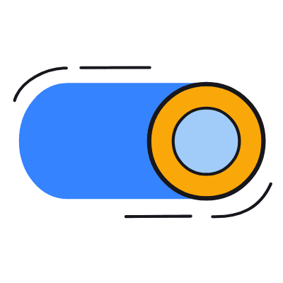 Toggle Right, Animated Icon, Color
