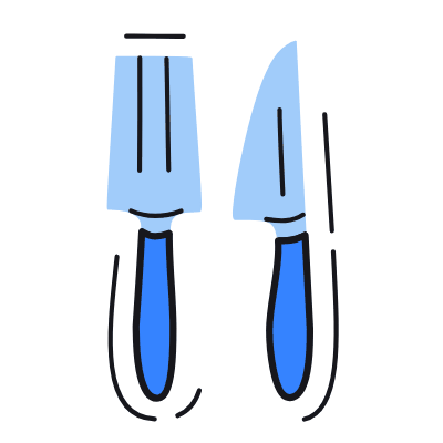 Cutlery, Animated Icon, Color