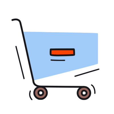 Cart Minus, Animated Icon, Color