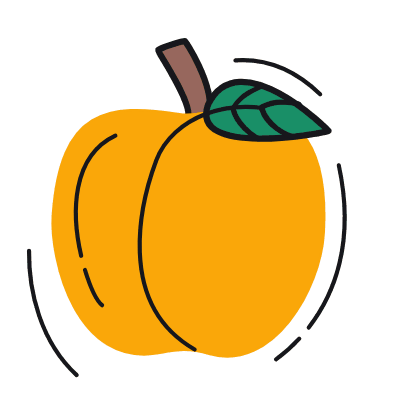 Peach, Animated Icon, Color