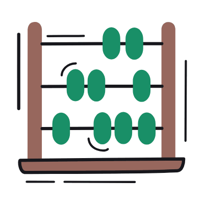 Abacus, Animated Icon, Color