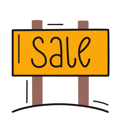 Ground Land Sale, Animated Icon, Color