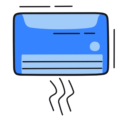 Air Conditioner, Animated Icon, Color