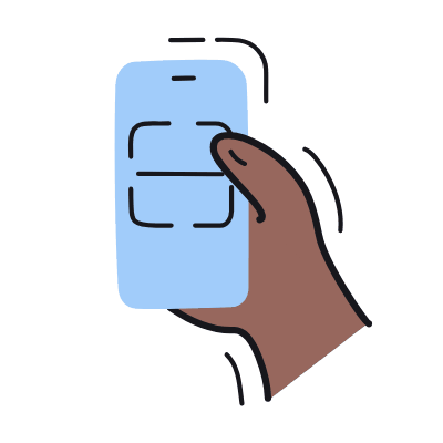 Smartphone QR Code, Animated Icon, Color