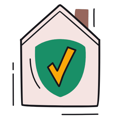 Home Shield, Animated Icon, Color