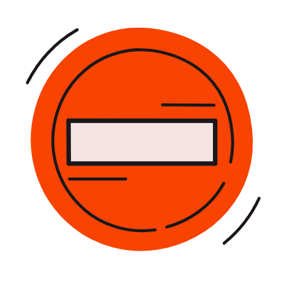 No Entry, Animated Icon, Color