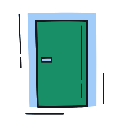 Door, Animated Icon, Color