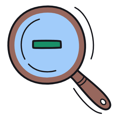 Magnifier Minus, Animated Icon, Color