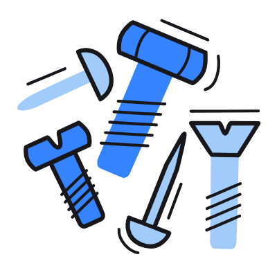 Screw, Animated Icon, Color