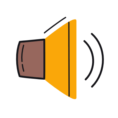Speaker, Animated Icon, Color