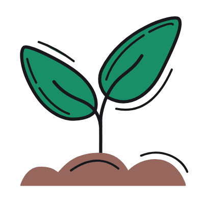 Growing Plant, Animated Icon, Color