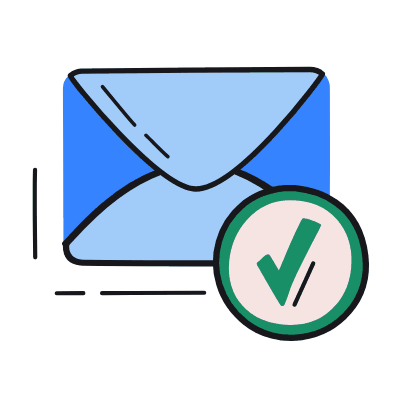 Mail Check, Animated Icon, Color