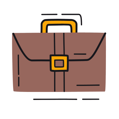 Briefcase, Animated Icon, Color