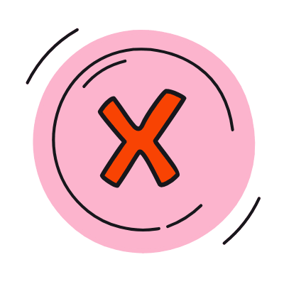 Error Cross, Animated Icon, Color