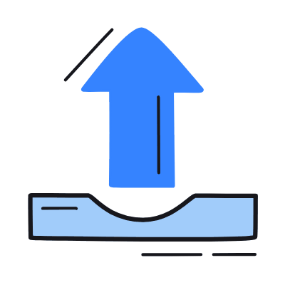 Upload, Animated Icon, Color