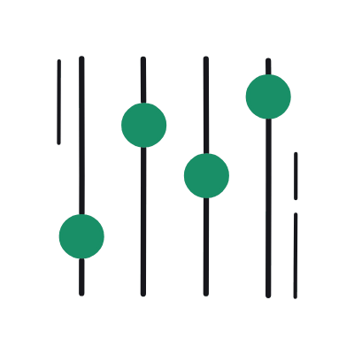 Sliders Vertical, Animated Icon, Color