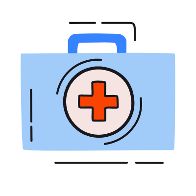 First Aid Kit, Animated Icon, Color