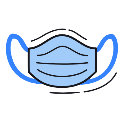 Medical Mask, Animated Icon, Color