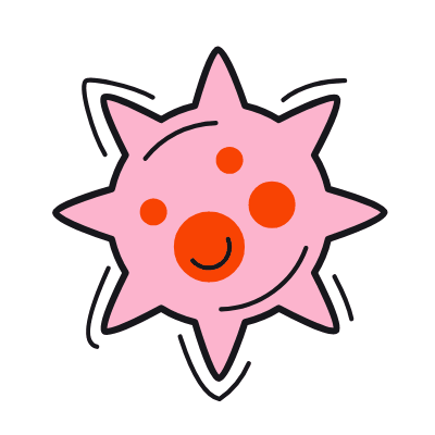 Virus, Animated Icon, Color