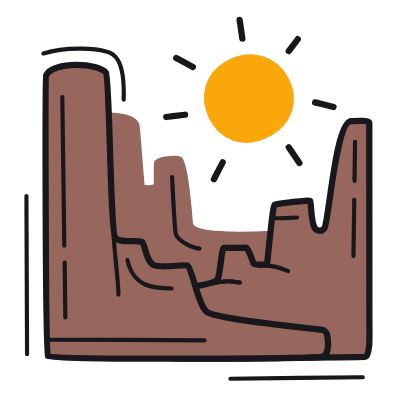 Grand Canyon, Animated Icon, Color
