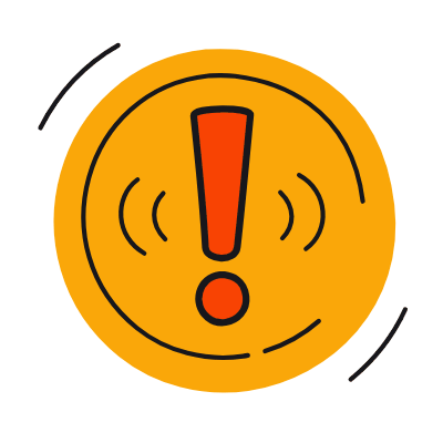 Warning Circle, Animated Icon, Color