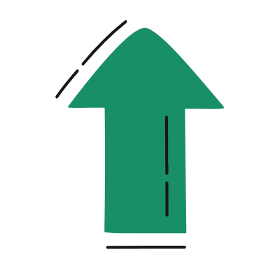 Arrow Up, Animated Icon, Color