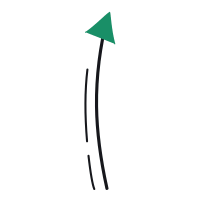 Arrow Up, Animated Icon, Color