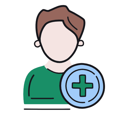 Man Plus, Animated Icon, Color