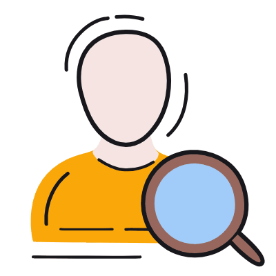 Searching Avatar, Animated Icon, Color