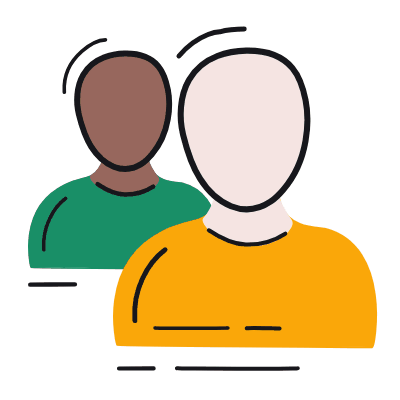 Two Avatars, Animated Icon, Color