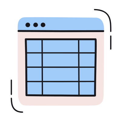 Spreadsheet, Animated Icon, Color