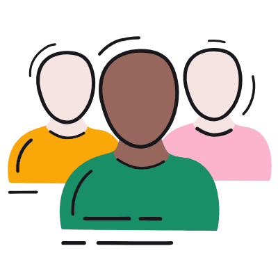 Three Avatars, Animated Icon, Color